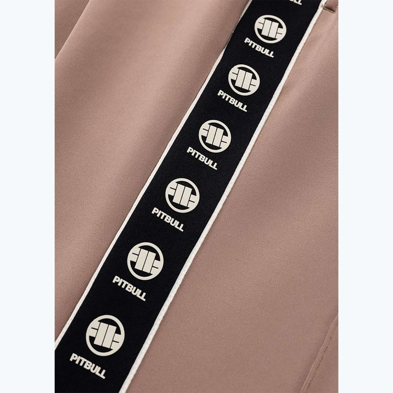 Women's trousers Pitbull Verona Wide Leg chocolate mousse 9