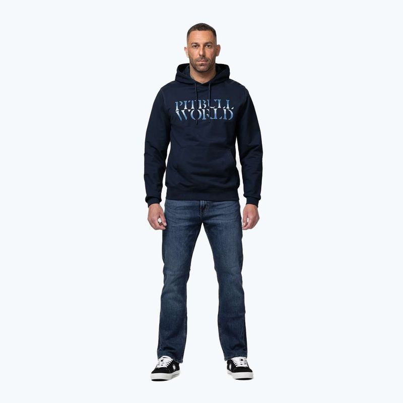 Men's sweatshirt Pitbull World Sweatshirt Hooded dark navy 2