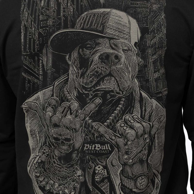 Men's sweatshirt Pitbull USA Hooded Zip black 5