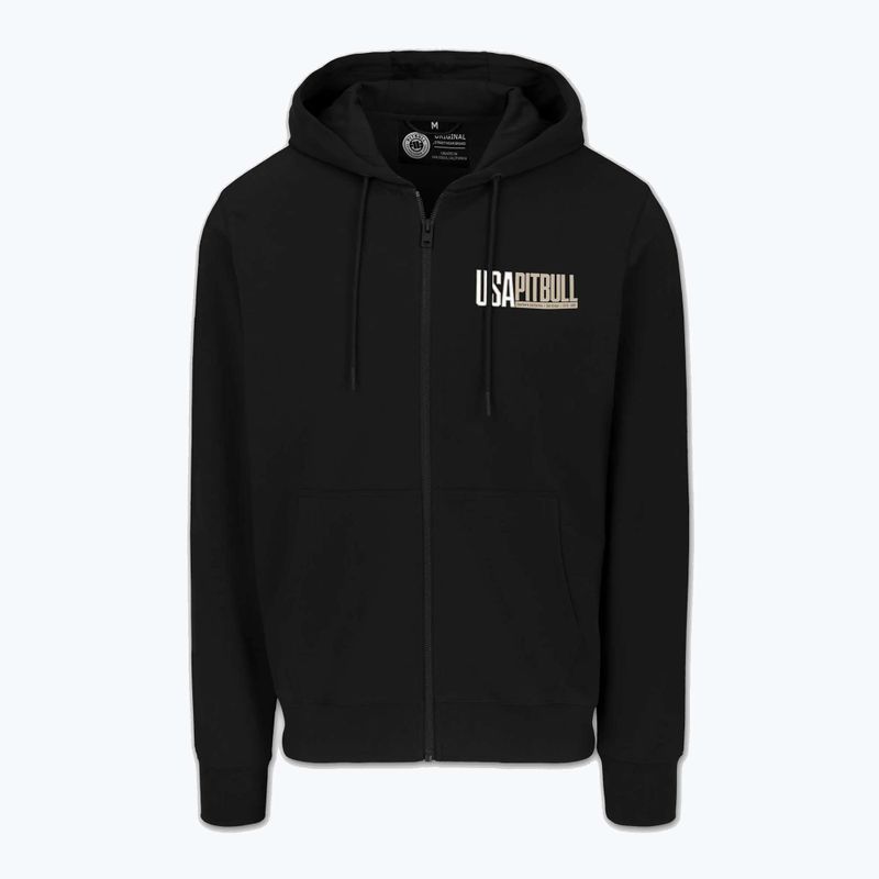 Men's sweatshirt Pitbull USA Hooded Zip black 6