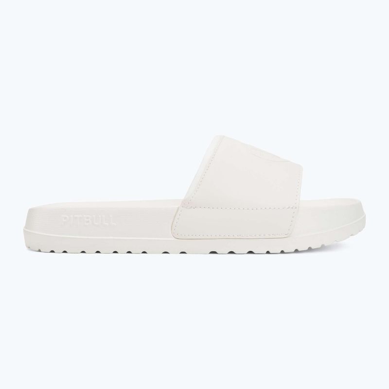Women's slides Pitbull White logo 2
