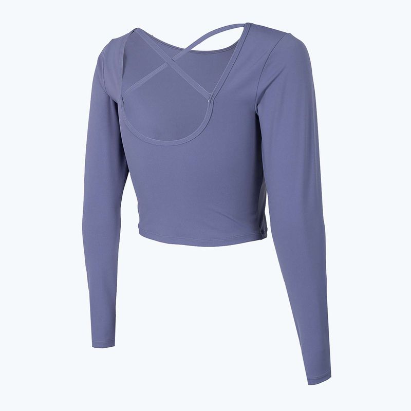 Women's yoga top 4F blue H4Z22-TSDL019 4
