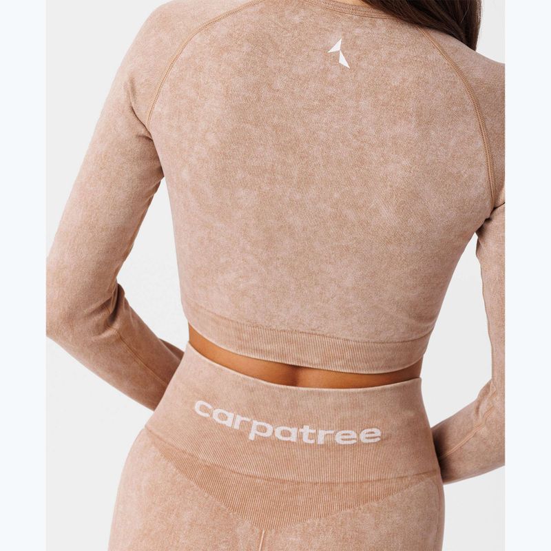 Women's training longsleeve Carpatree Yasmine Seamless beige stone wash 5