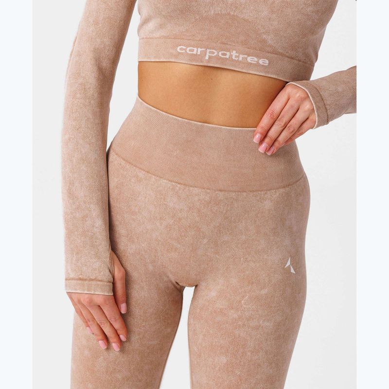 Women's training longsleeve Carpatree Yasmine Seamless beige stone wash 6