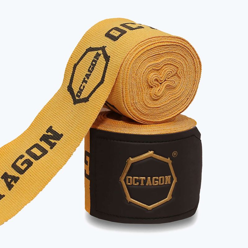 Boxing wraps Octagon Fightgear Supreme Printed 300 cm gold 2