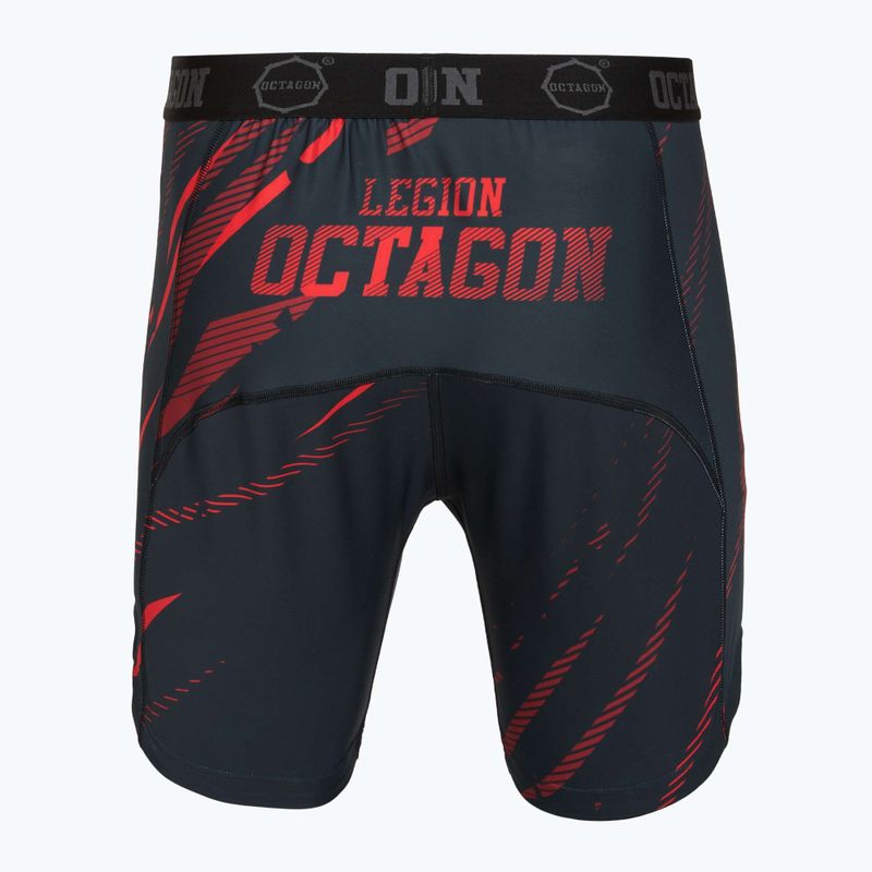 Men's training shorts Octagon Legion Escape black/red 2