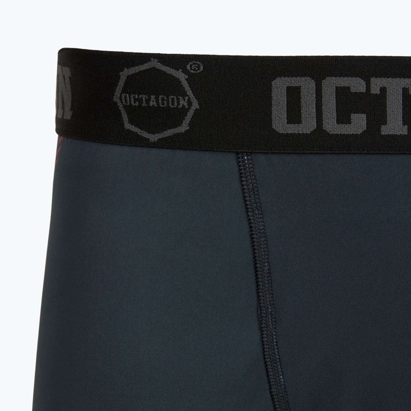 Men's training shorts Octagon Legion Escape black/red 3