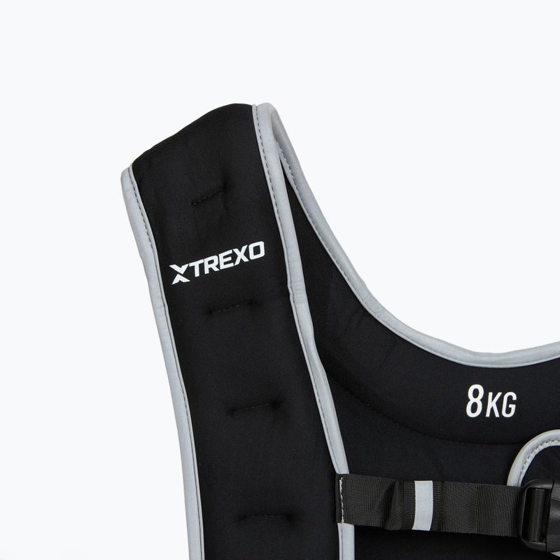 XTREXO 8kg weight training waistcoat black WV-08 3