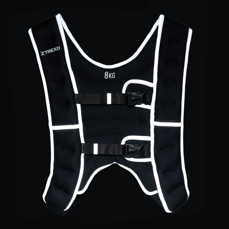 XTREXO 8kg weight training waistcoat black WV-08 6