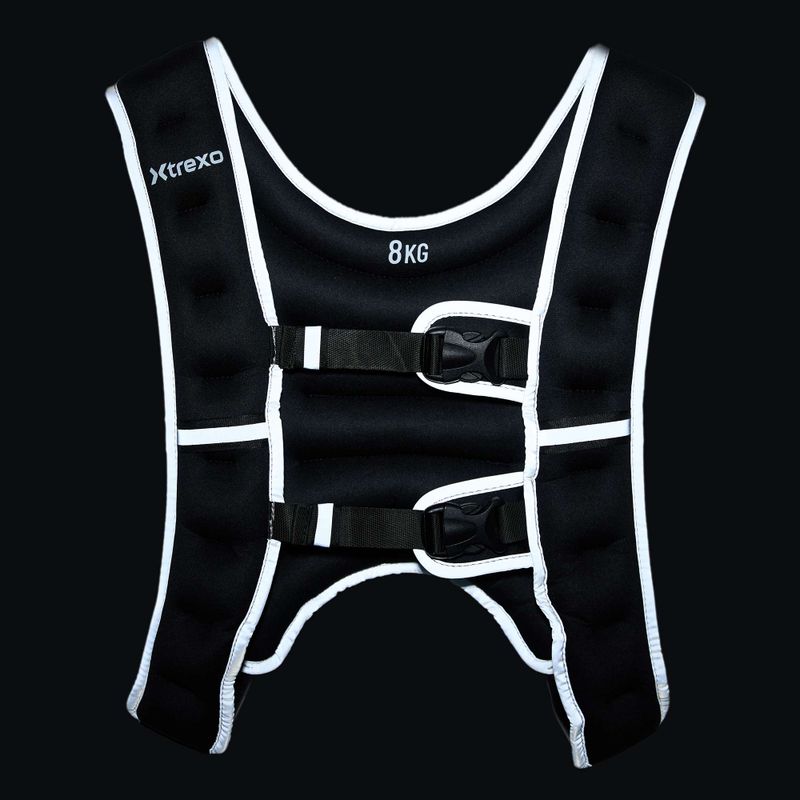 XTREXO 8kg weight training waistcoat black WV-08 7