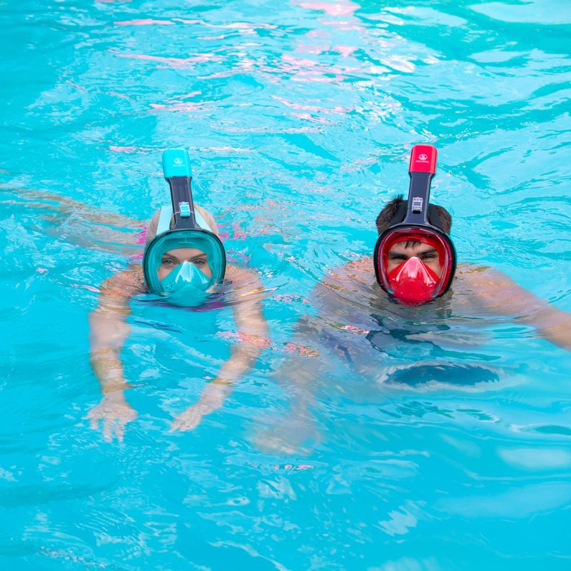 Full face mask for snorkelling AQUASTIC blue SMA-01SN 5