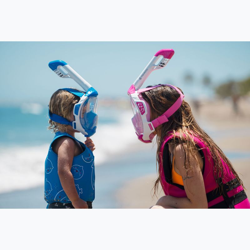Children's full face mask for snorkelling AQUASTIC blue SMK-01N 2