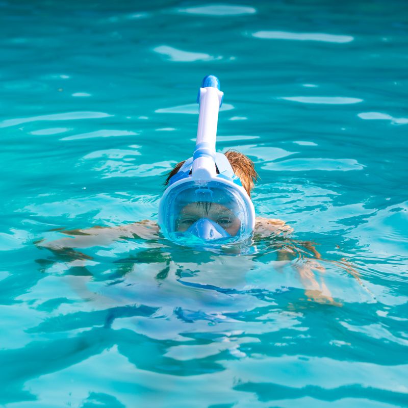 Children's full face mask for snorkelling AQUASTIC blue SMK-01N 9