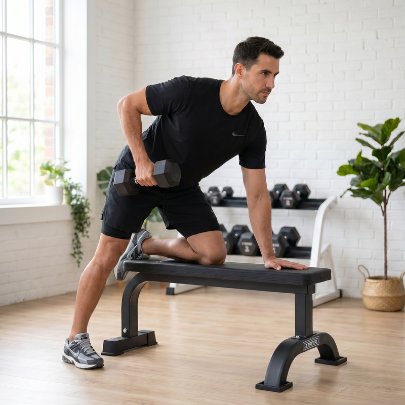 XTREXO Hex HXD100 rubberised dumbbell 10 kg 4