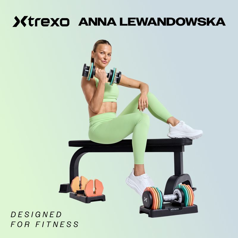 XTREXO adjustable dumbbell TXO-B4W001 40 kg black 2