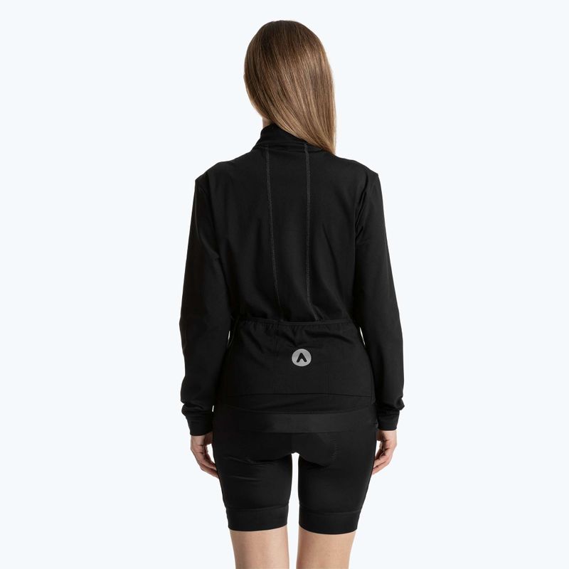 Women's cycling sweatshirt ATTABO FLEERO REF insulated black 2