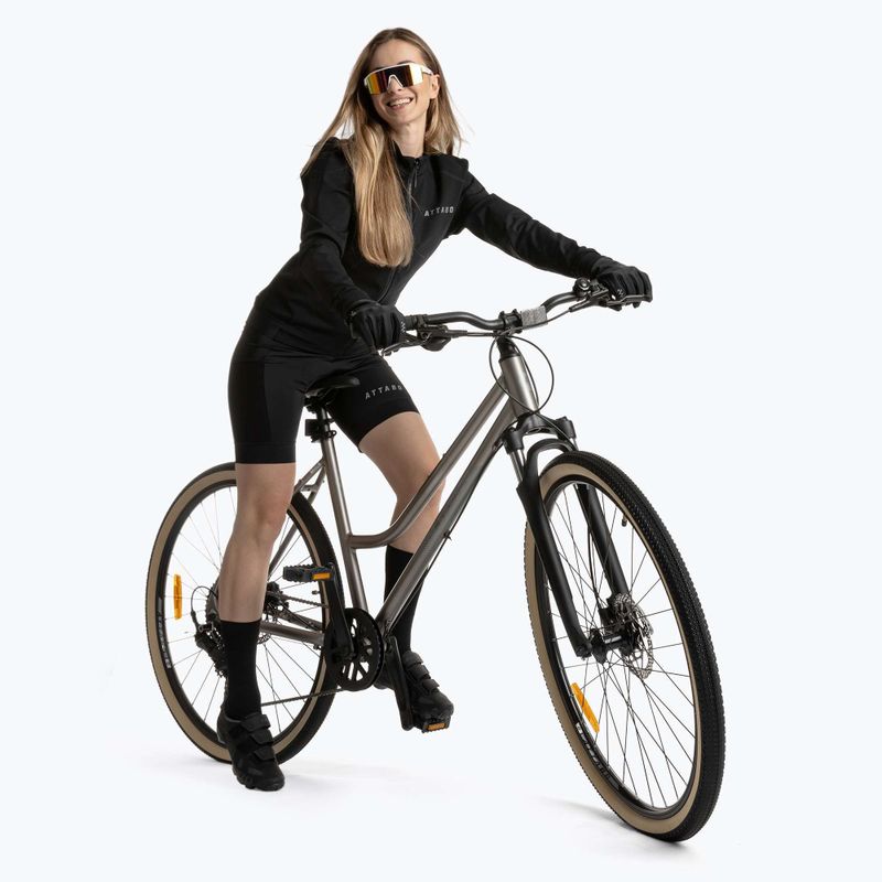 Women's cycling sweatshirt ATTABO FLEERO REF insulated black 8
