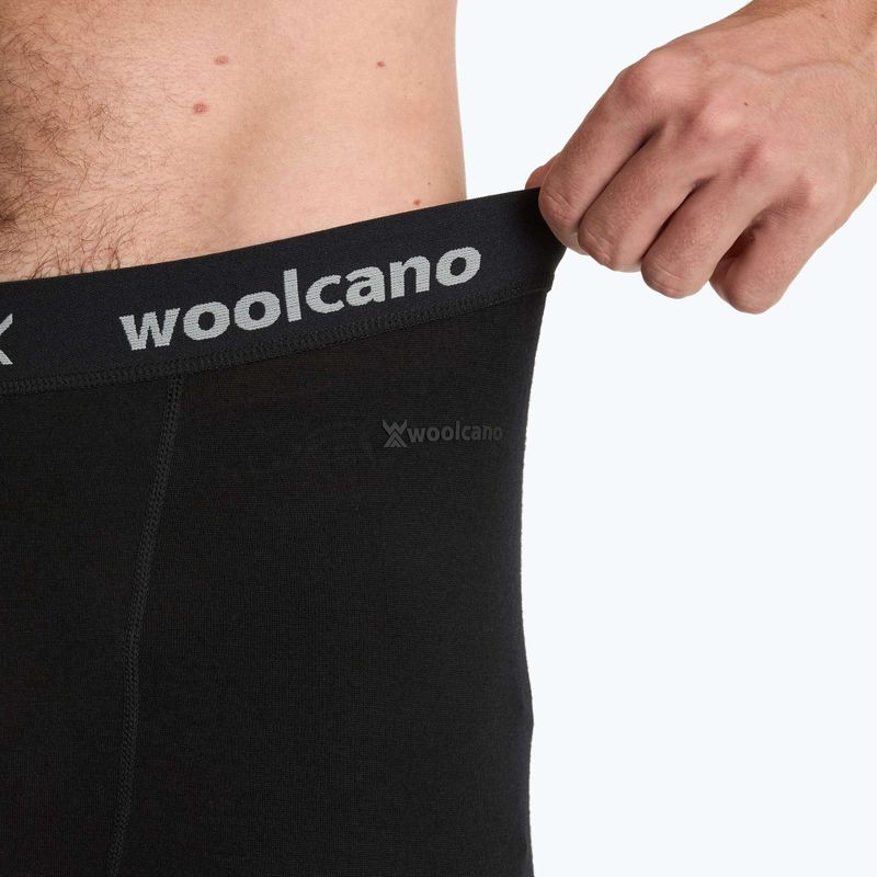 WOOLCANO Merino men's thermal underwear set SET0540 black 8