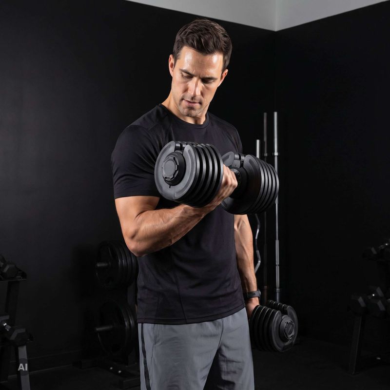 XTREXO adjustable dumbbell TXO-B4W001 40 kg black 6