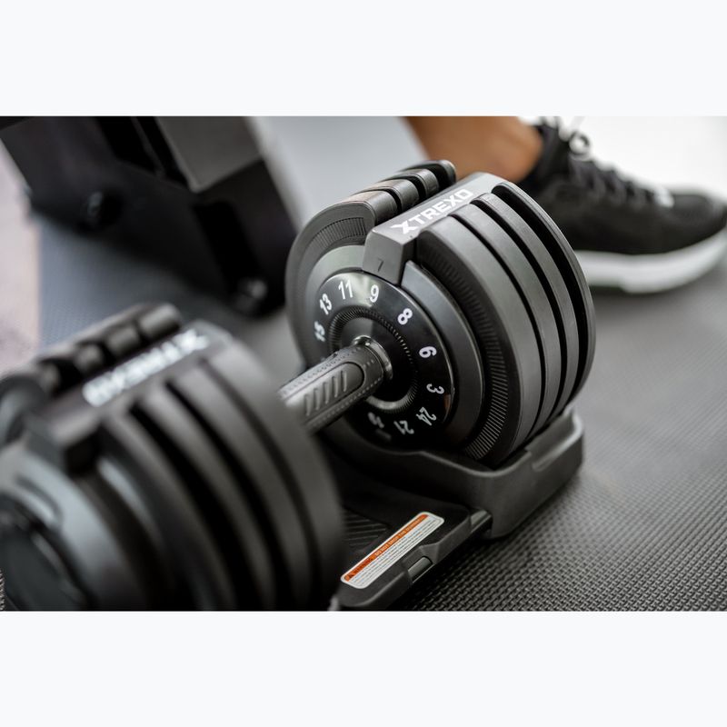 XTREXO adjustable dumbbell TXO-B4W002 24 kg black 5