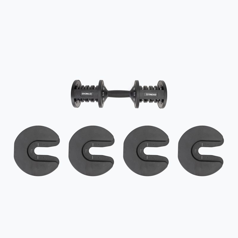 XTREXO adjustable dumbbell TXO-B4W005 32 kg black 10