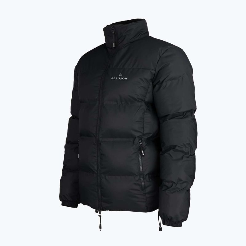 Men's insulated jacket BERGSON Snowy Wolf Micro-Therm black 3