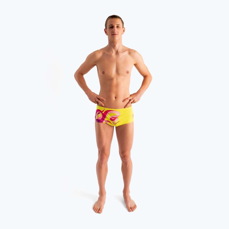 SWEEP Aqua Kraken men's swimming boxers pink/yellow 6