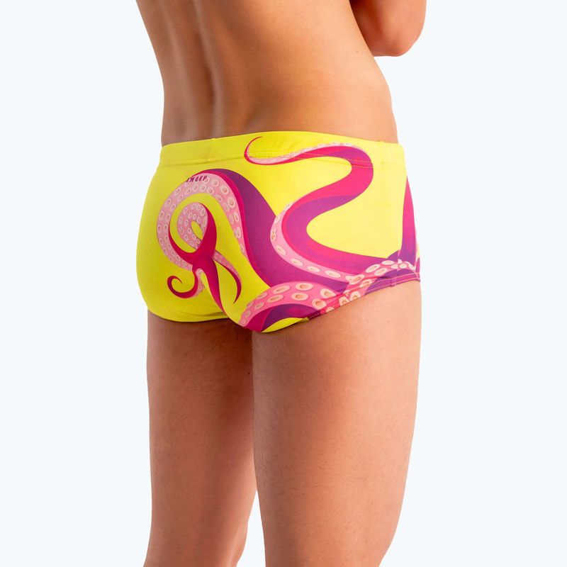 SWEEP Aqua Kraken men's swimming boxers pink/yellow 10