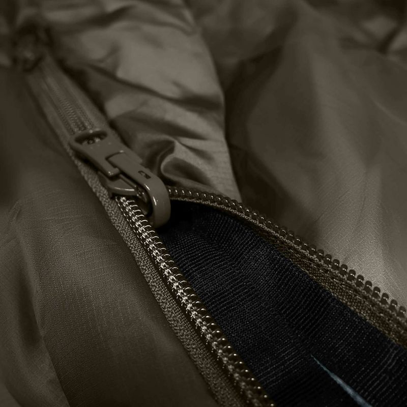 Alpinus Wide & Long Fiber Pro sleeping bag 1250 230 cm/right olive 8