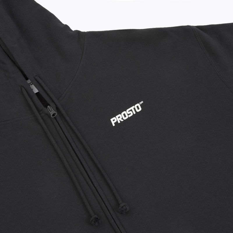 Men's sweatshirt PROSTO Hoodie Logo Zip black 3