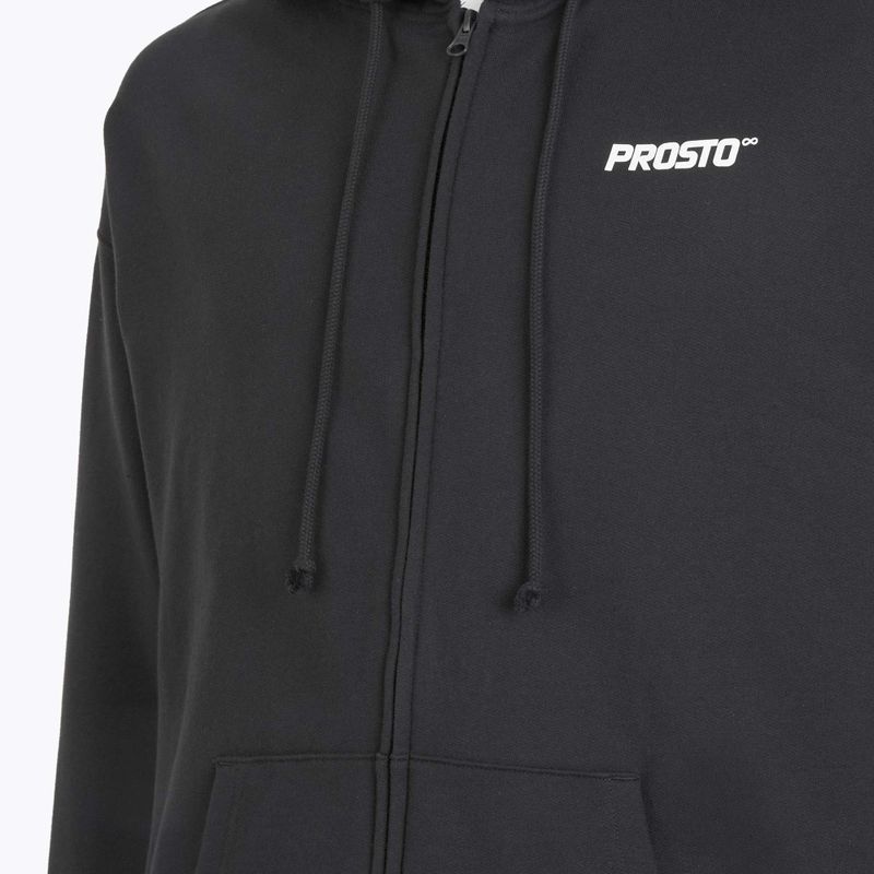 Men's sweatshirt PROSTO Hoodie Logo Zip black 4