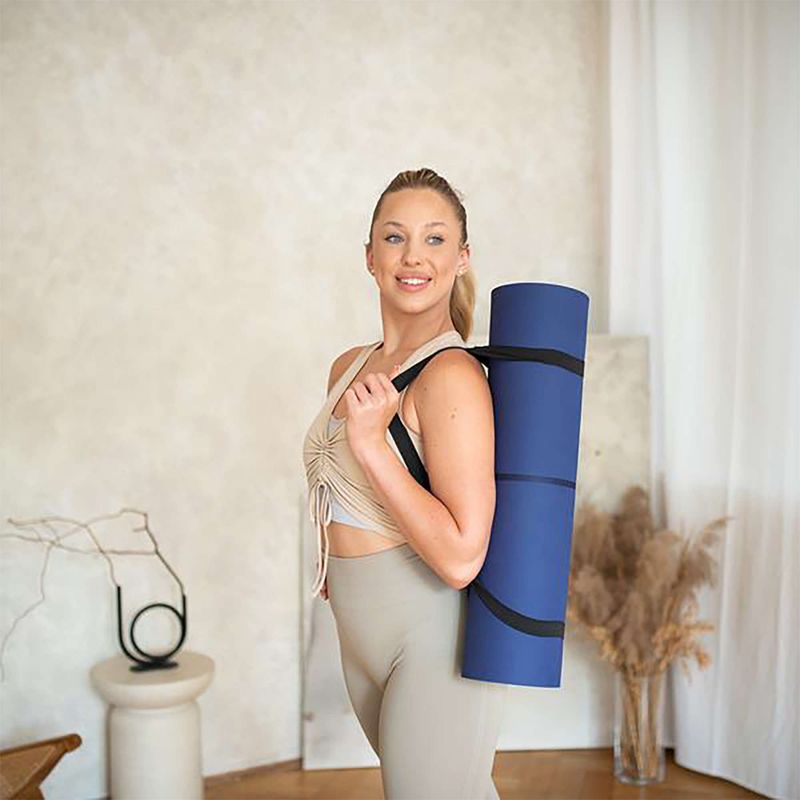 Yoga mat HMS YM10 8 mm dark blue 13