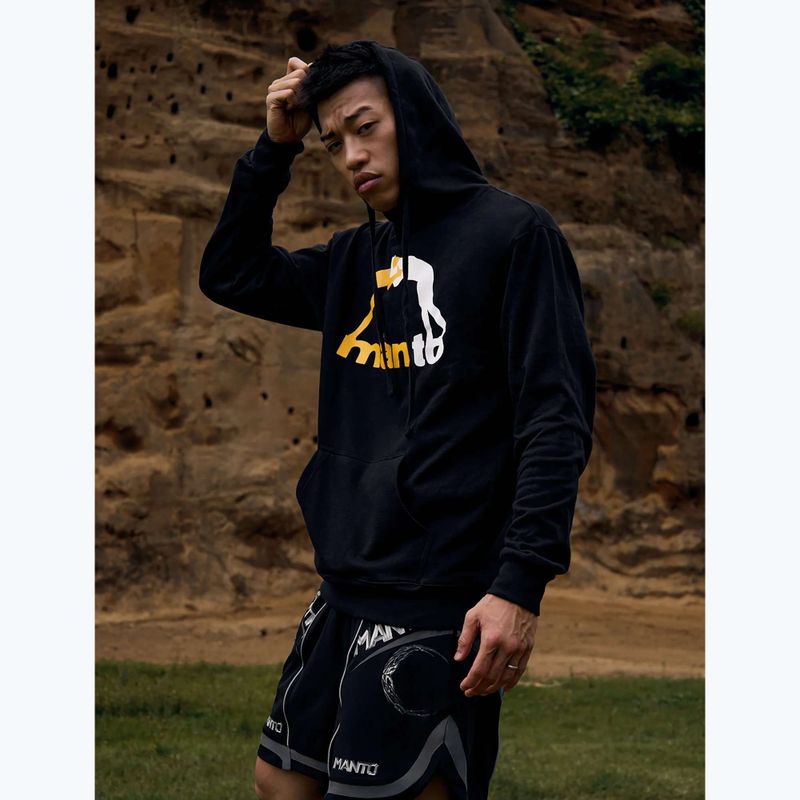 Men's sweatshirt MANTO Logo Hoody black 4