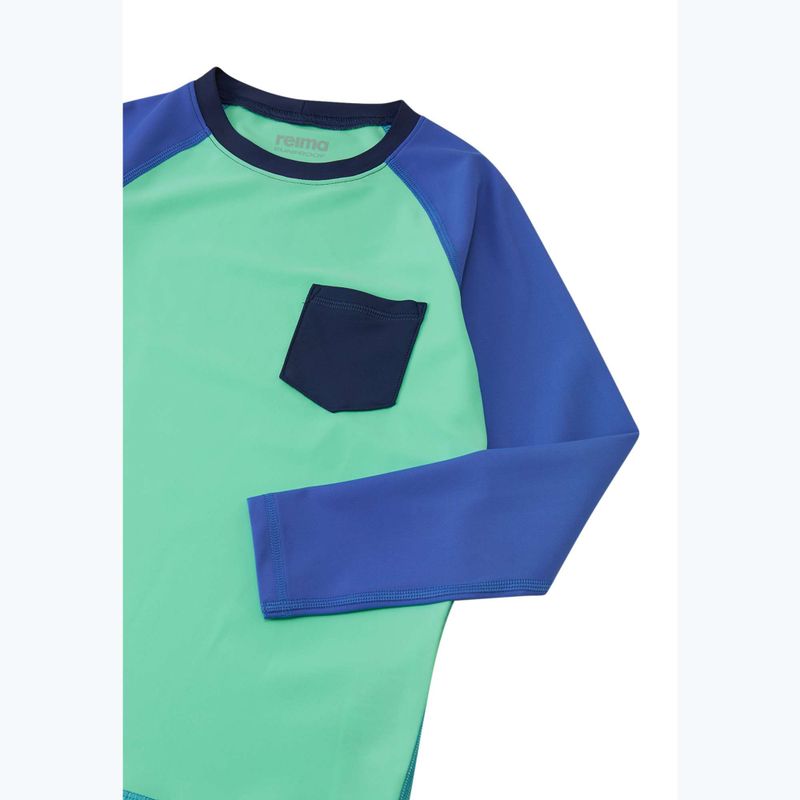 Children's swimming longsleeve Reima Kroolaus fresh mint 3