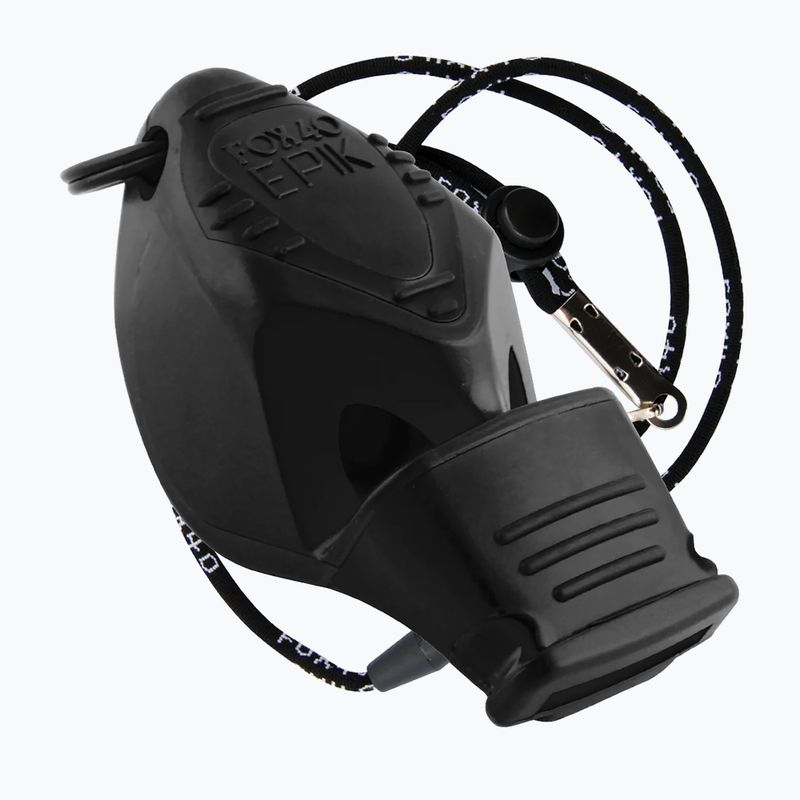 Whistle with string Fox 40 Epik CMG black 8803