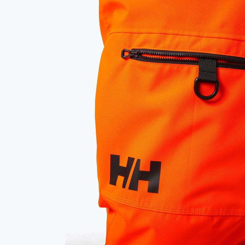 Men's Helly Hansen Sogn Cargo ski trousers neon orange 3