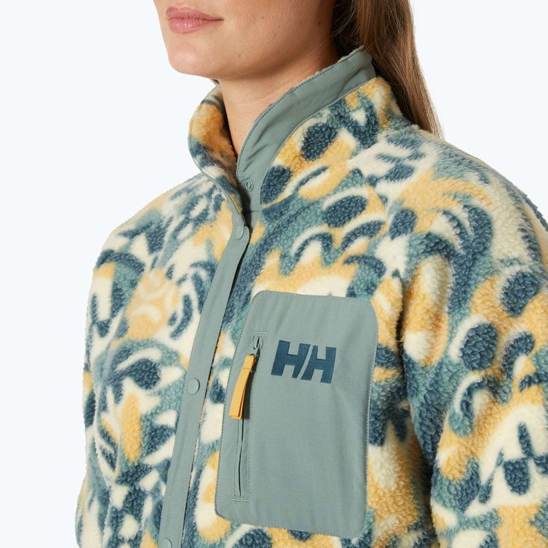 Women's Helly Hansen Imperial Printed Pile Snap sand bruce aop sweatshirt 3