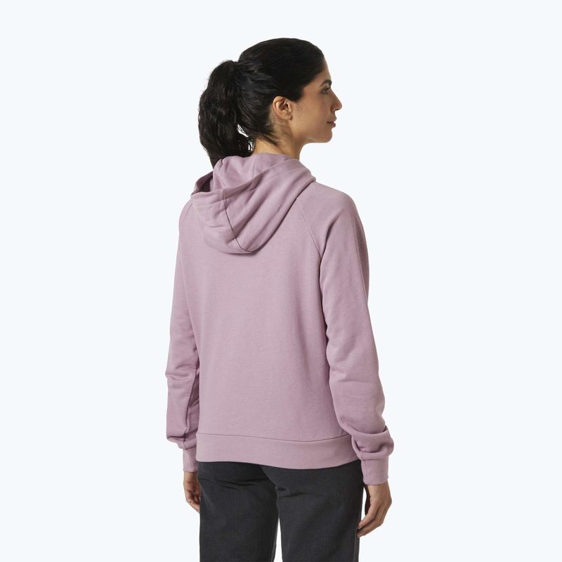 Women's hoodie Helly Hansen Core Graphic Hoodie purple clay 2