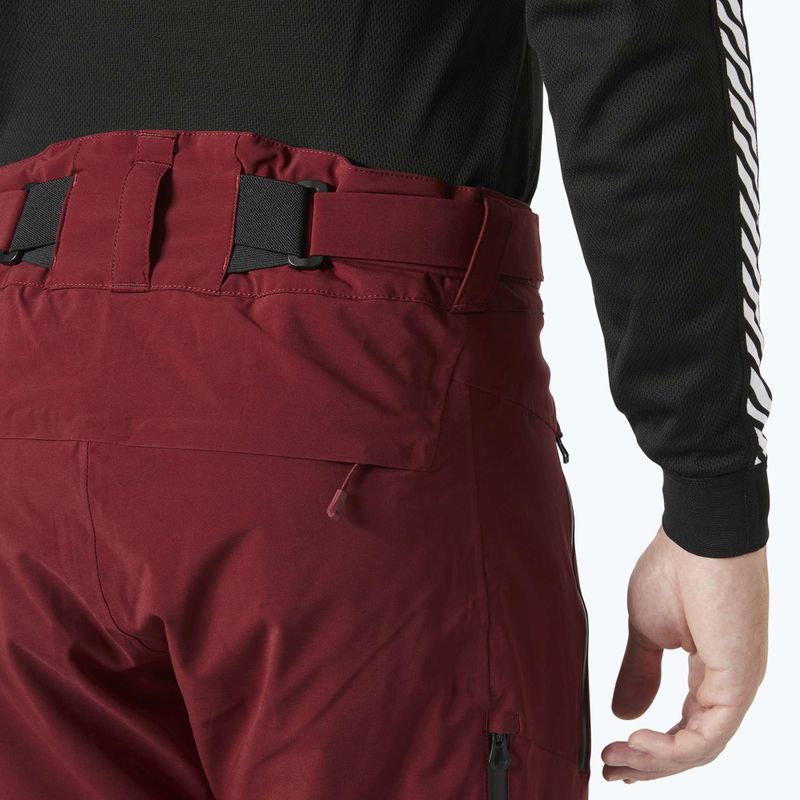 Men's ski trousers Helly Hansen Alpha Lifaloft mars red 4