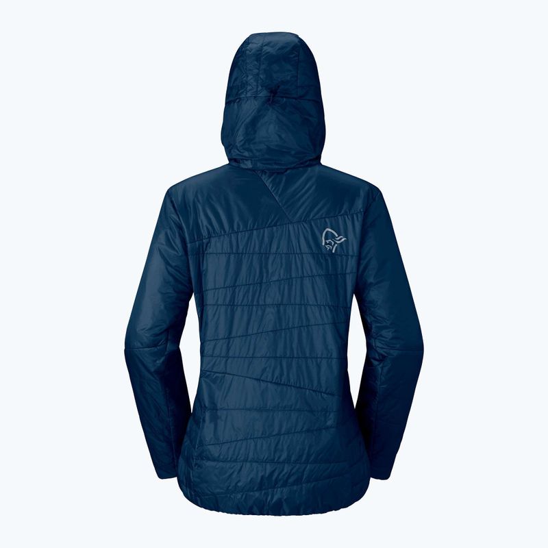 Women's insulated jacket NORRONA Faketind Thermo40 Zip Hoodie indigo night 5