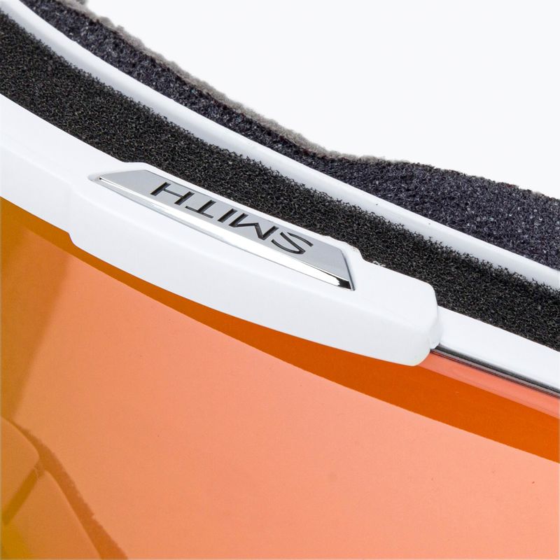 Smith Squad white vapor/chromapop photochromic red mirror ski goggles M00668 5
