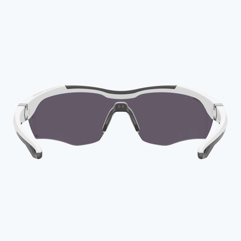 Men's Under Armour Yard Pro matte white/orange multilayer oleophobic sunglasses 4