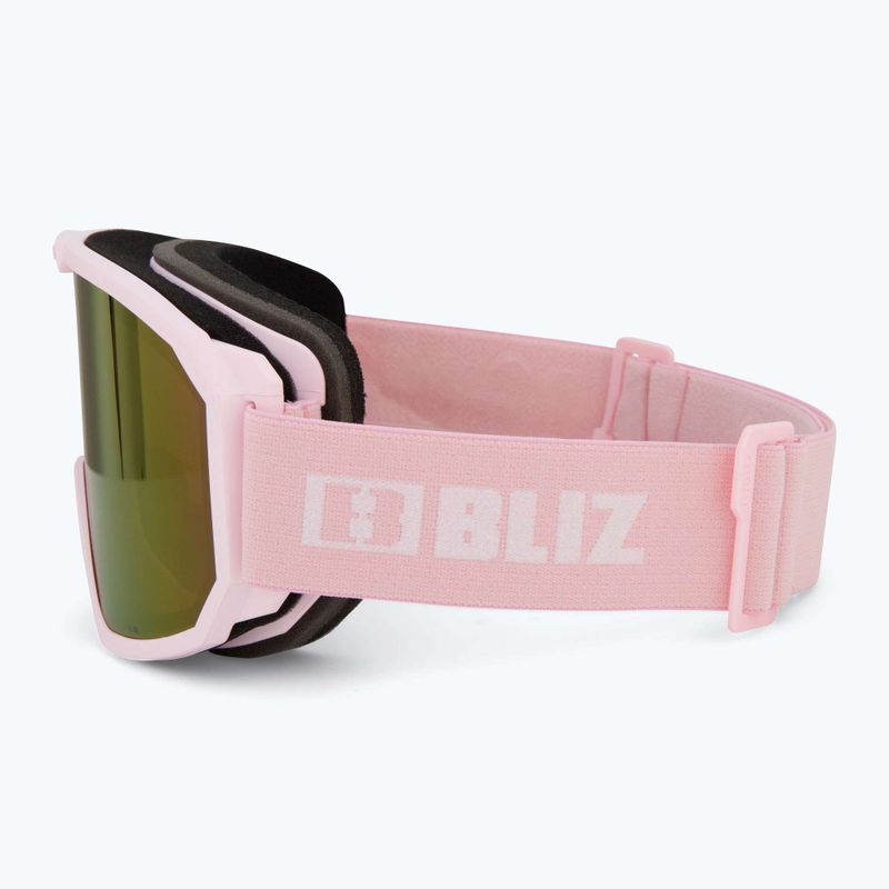 Bliz Rave matt powder pink/brown pink multi ski goggles 4