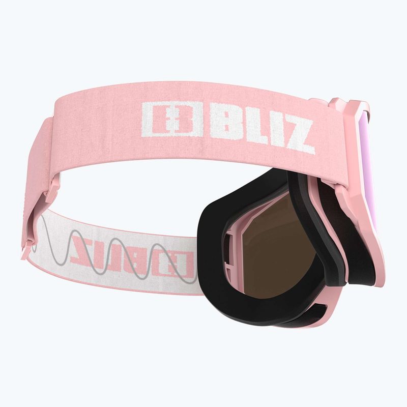 Bliz Rave matt powder pink/brown pink multi ski goggles 6