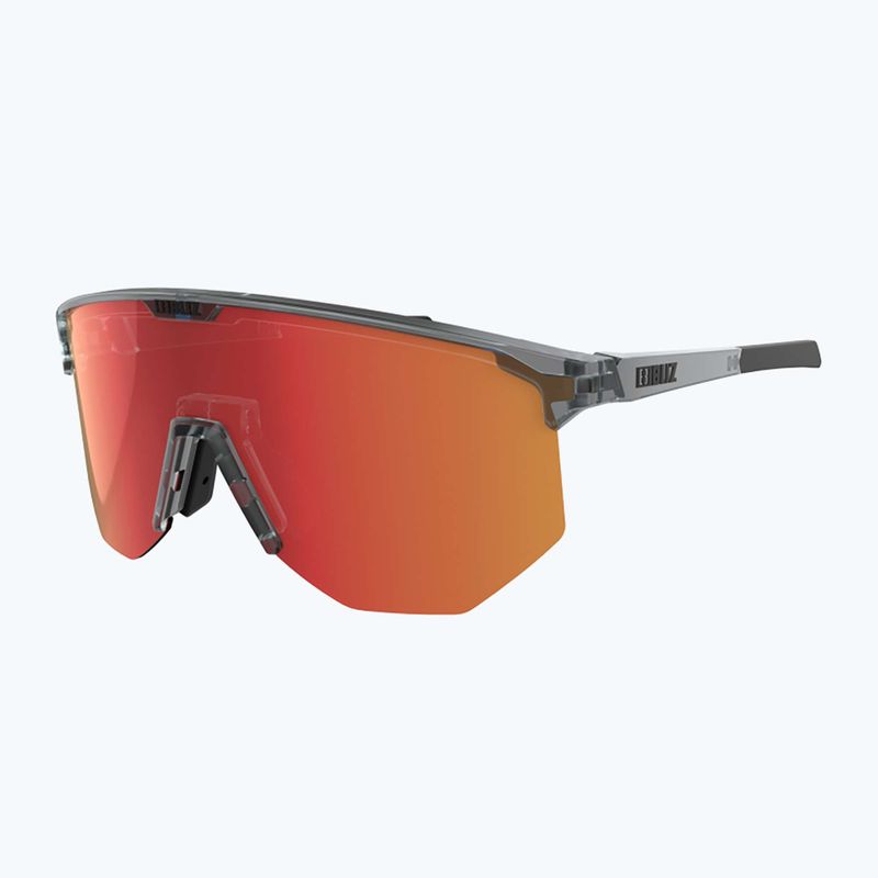 Bliz Hero S3 transparent dark grey/brown red multi bike glasses 3