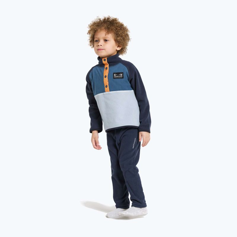 Didriksons Monte Half Button children's fleece sweatshirt cloud blue 2