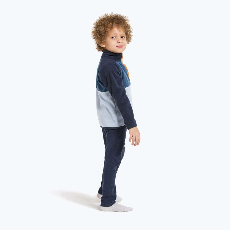 Didriksons Monte Half Button children's fleece sweatshirt cloud blue 4