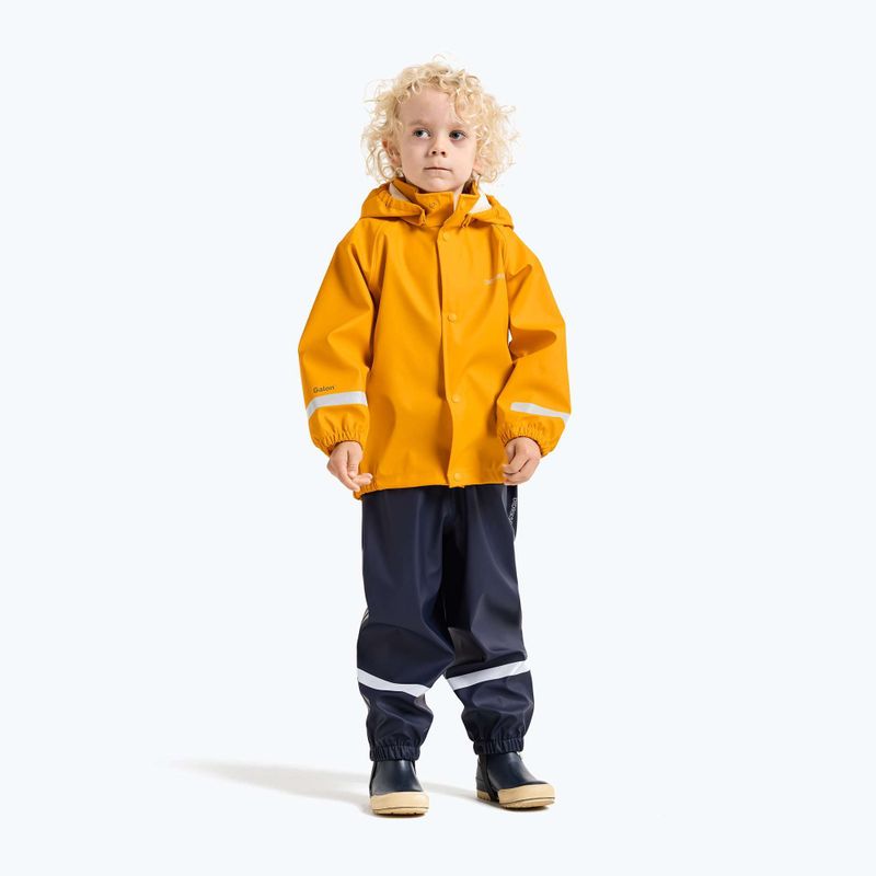 Children's rain jacket Didriksons Slaskeman oat yellow 2