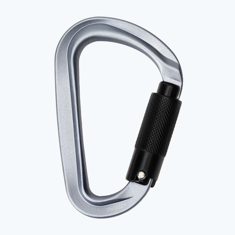 Climbing carabiner Mammut Classic HMS Twistlock Plus light grey