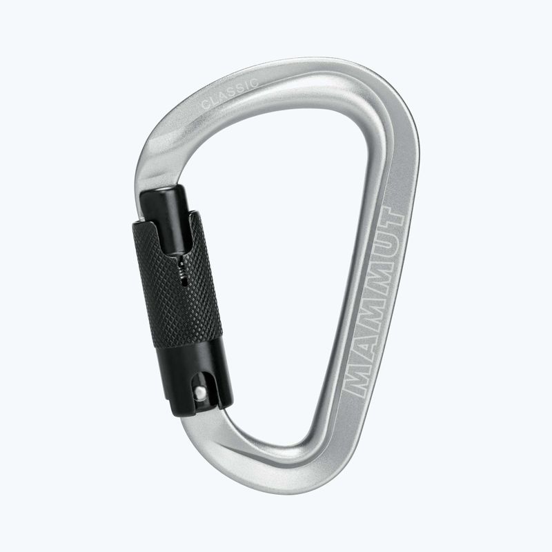 Climbing carabiner Mammut Classic HMS Twistlock Plus light grey 4